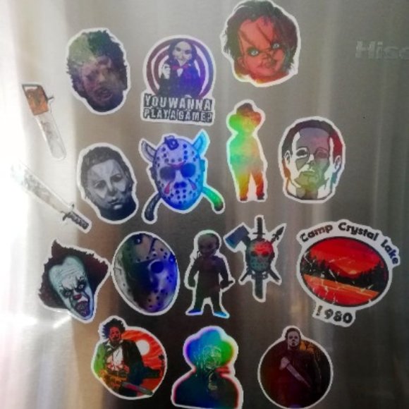(2for15$ bundle)17 aimants films d'horreur ,  casier , magnets horror - Picture 1 of 3